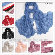 WHOLESALE Stocks Sale!! 2012 Fashion Leaf Design 100% pure silk scarf, Shawl Scarf, Stock 7 colors,N100